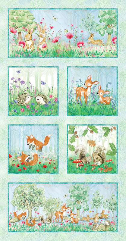 From Little Acorns - PANEL 012424-11 - Multi - Michael Miller