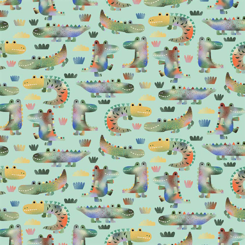See Ya Later Alligator - Mint 12555-11 - Michael Miller