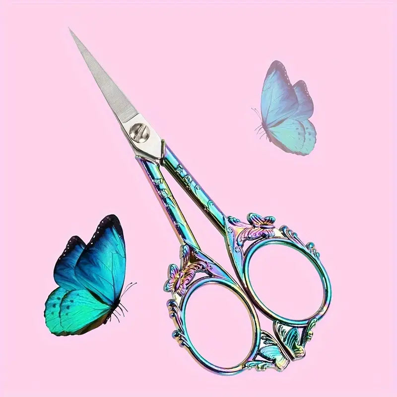 Premium Iridescent Butterfly Scissors