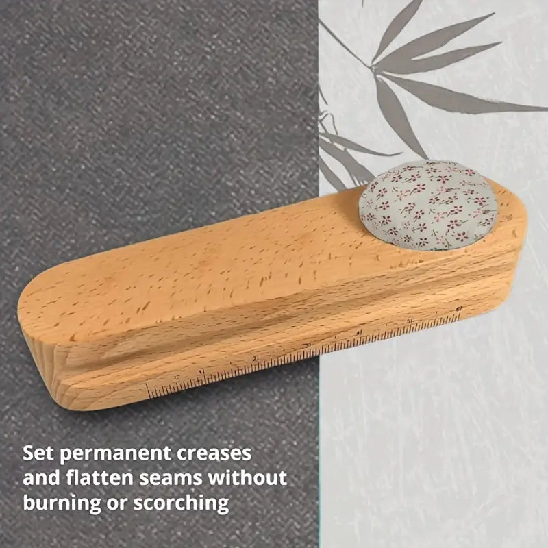 Premium Wooden Quilter's Clapper (With Pincushion)