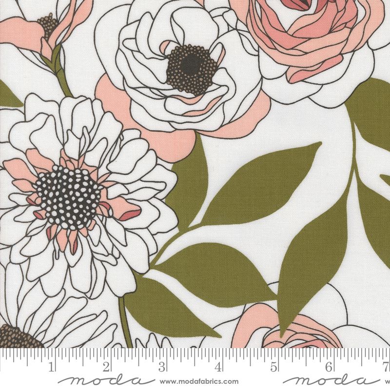 Botany - Cabbage Rose in Paper - Alli K Designs - Moda