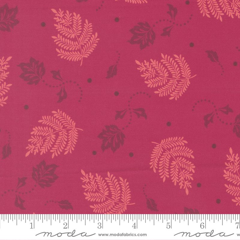 Sitara - Paisley Leaf in Pomegranate - Crystal Manning - Moda (Pre-order: Oct 2026)