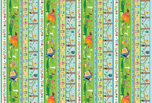Happy Camper - 12842-99 in Multi - Benartex