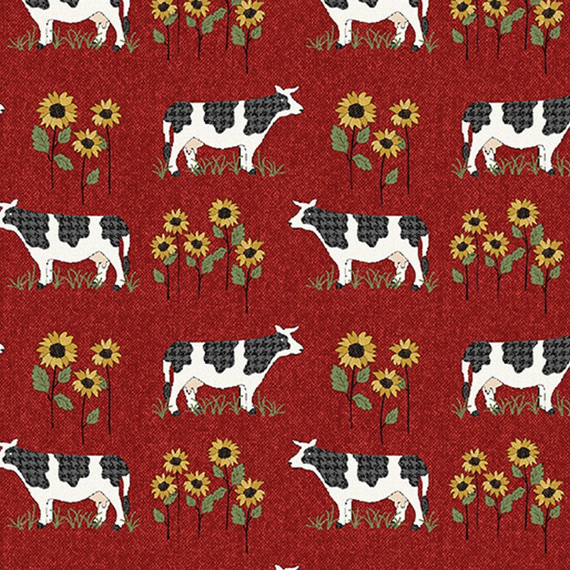 Heartland - 13354-10 in Red - Benartex