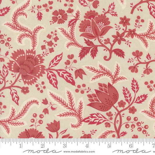 Rouenneries Trois - Belle in Pearl/Faded Red - French General - Moda (Pre-order: Oct 2024)