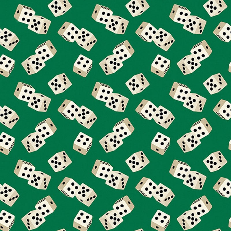 Let's Play - Roll The Dice in Green - Benartex