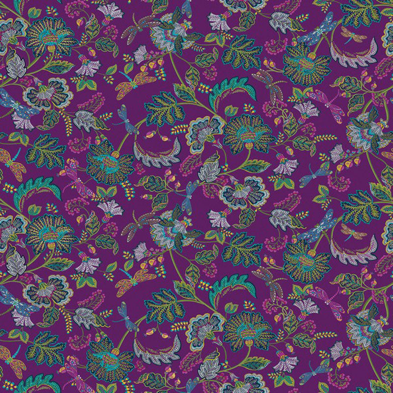 Jacobean Garden - 15077-62 - Berry - Benartex