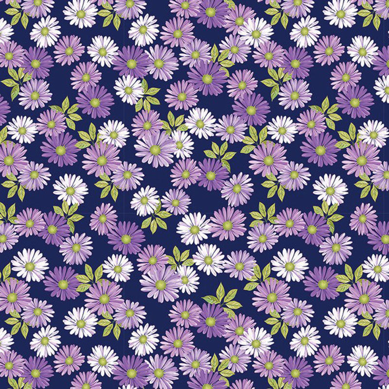 Veronica's Garden - Navy 15161-56 - Benartex