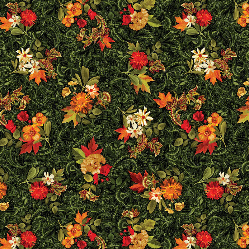 Harvest Beauty - Green 15273-44- Benartex