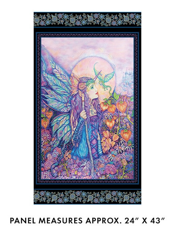 Fairy Enchantment - Panel 16244-99 in Multi - Benartex - Dinkydoo Fabrics