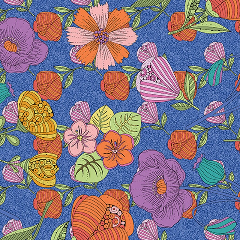 Alluring Peacock - 16360-55 in Blue - Benartex