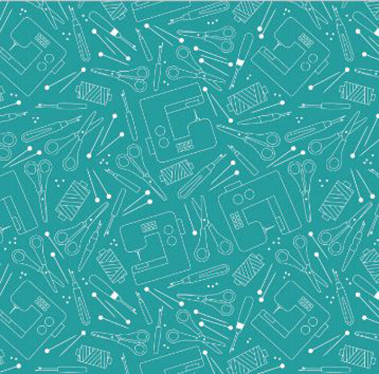 Happy Notes - 108" Wide Teal 16435W-84 - Benartex