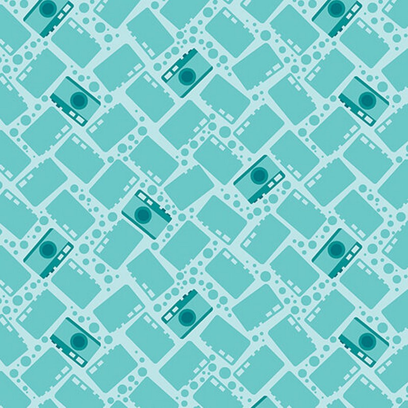 Happy Notes - 16438-81 in Turquoise - Benartex