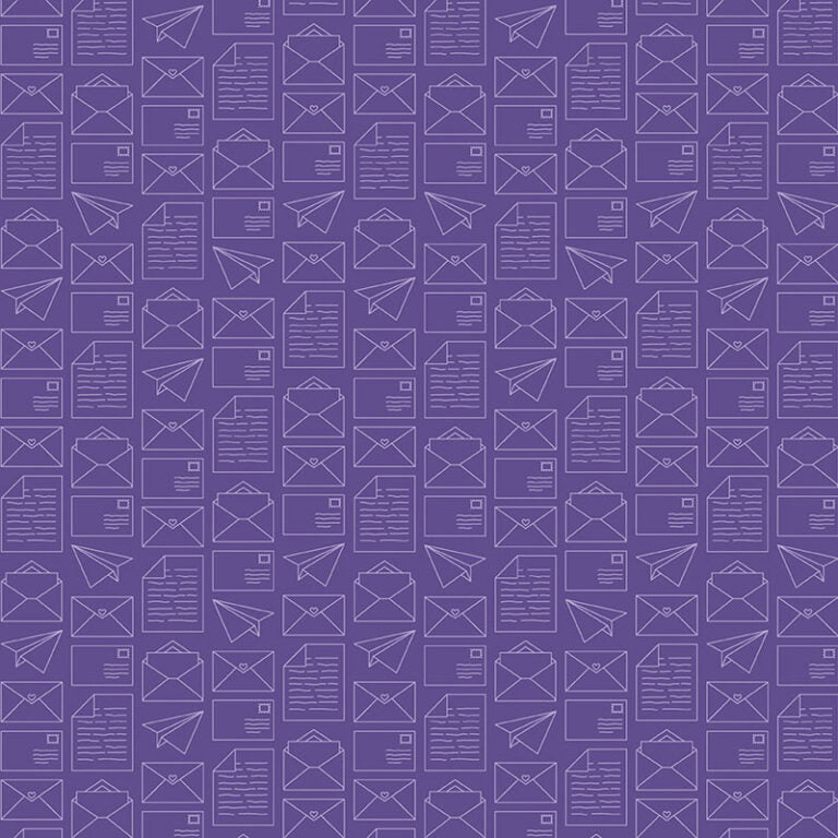 Happy Notes - Purple 16439-66 - Benartex