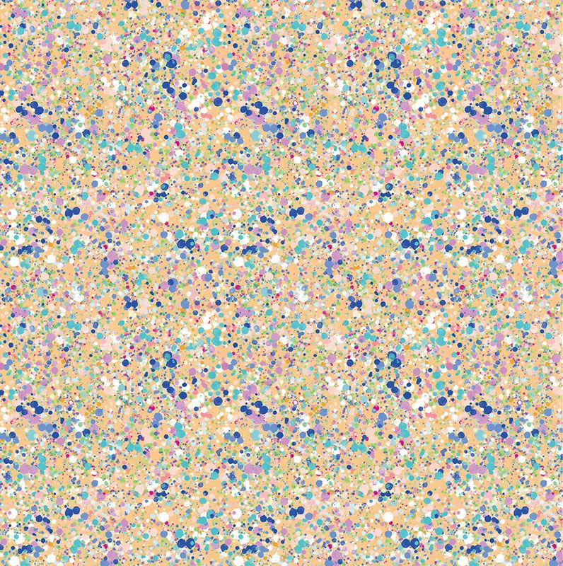 Modern Mushrooms - Spatter in Orange - Benartex