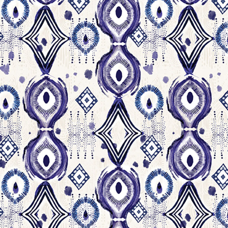Affinity - White Blue 16688-09 - Benartex