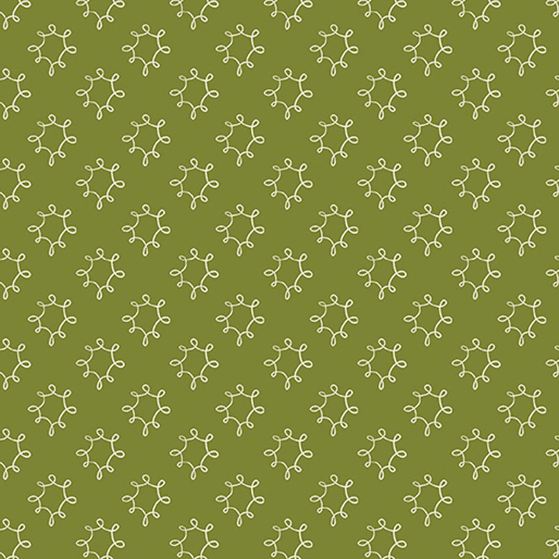 Wishflower - Dark Lime 16697-45 - Benartex