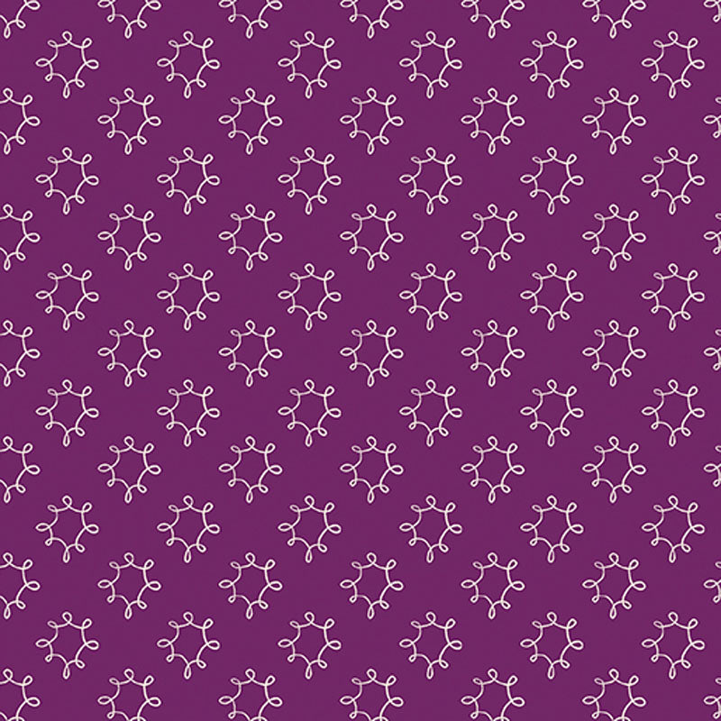 Wishflower - Dark Purple 16697-67 - Benartex