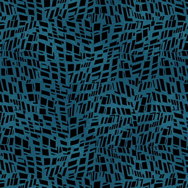 Go With the Flow - Dark Teal 6744-85 - Ann Lauer - Benartex