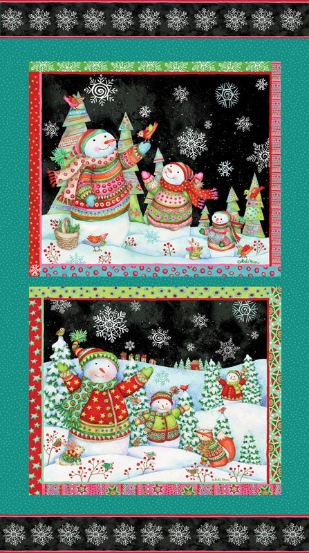 Snow Joy PANEL - 16799-99 in Multi - Benartex