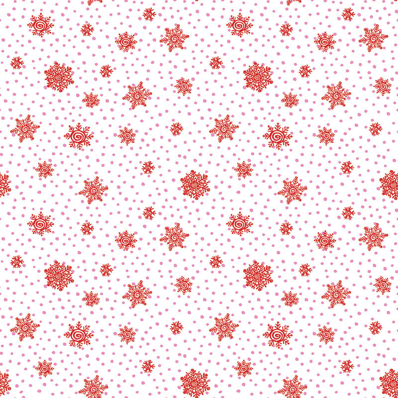 Snow Joy - Red/White 16804-21 - Benartex