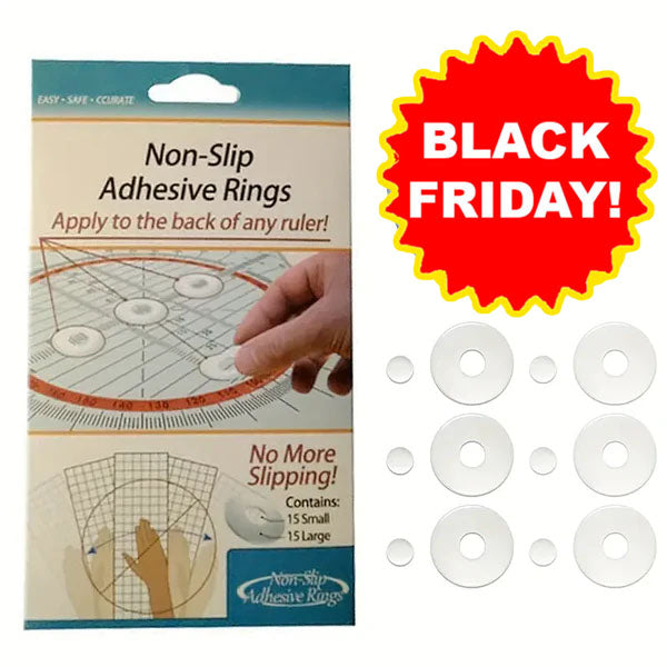 Non-Slip Adhesive Rings for Rulers