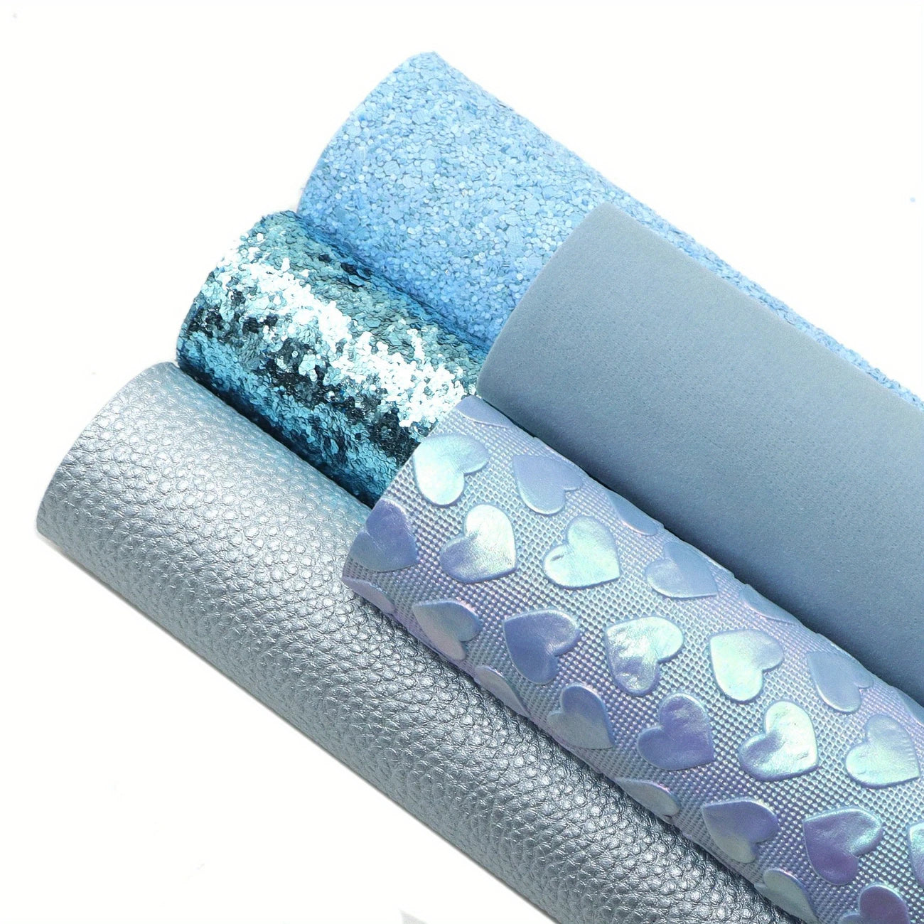 Faux Leather - Blue Valentine (5pc) (8.3" x 12")