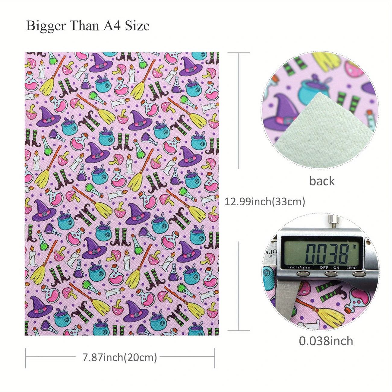 Faux Leather - Trick or Treat (5pc) (7.9" x 13")