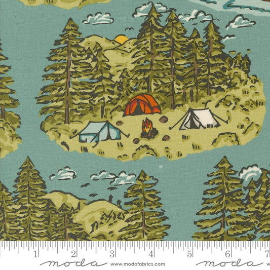 The Great Outdoors - Vintage Camping in Sky - Stacy Iest Hsu - Moda