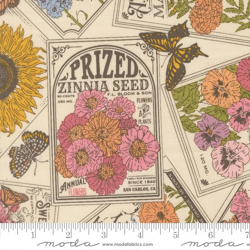 My Secret Garden - Seeds of Love in Cloud - Stacy Iest Hsu - Moda (Pre-order: Aug 2026)