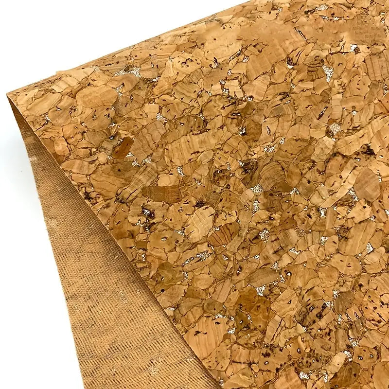 Faux Leather - Portugal Cork Silver (8" x 47")