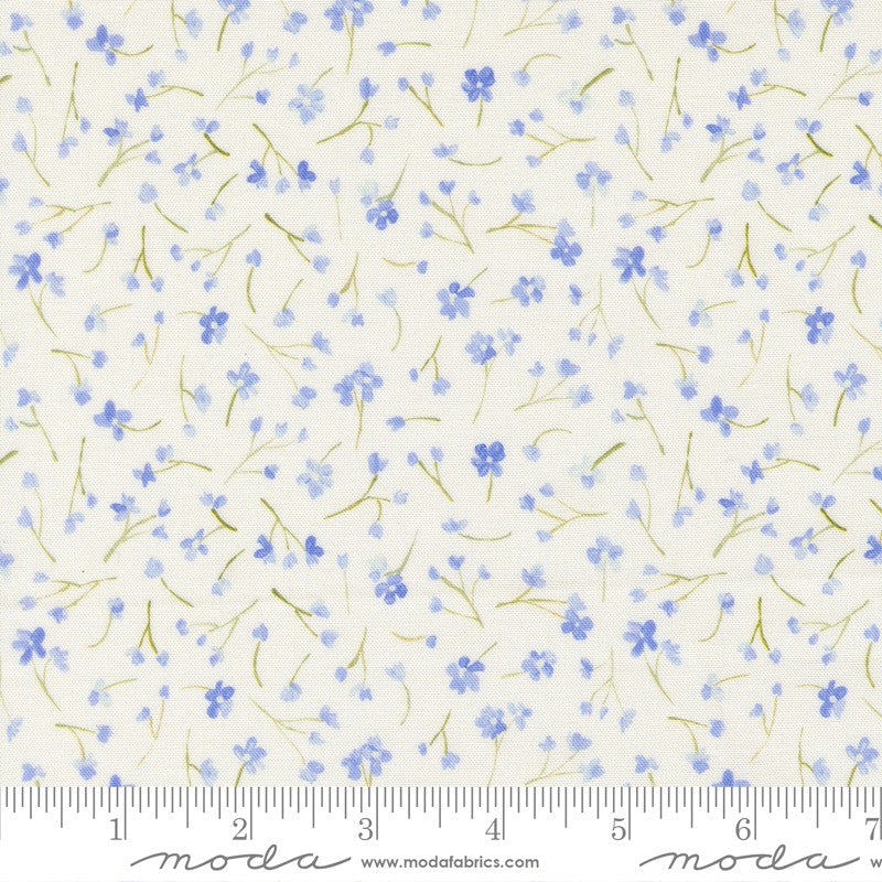 Sweet Cecily - Forget Me Not in Hyacinth - Janet Clare - Moda