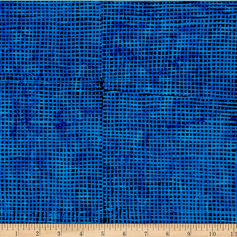 Bali Batiks - 2560-215 in Black Blue - Hoffman Fabrics