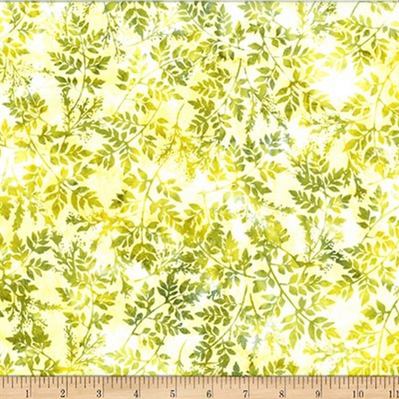 Bali Batiks - 2579-499 in Chartreuse - Hoffman Fabrics