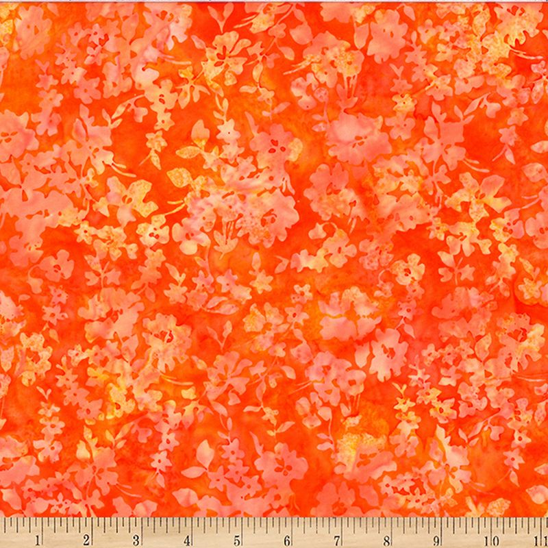 Bali Batiks - 2592-192 in Pumpkin - Hoffman Fabrics