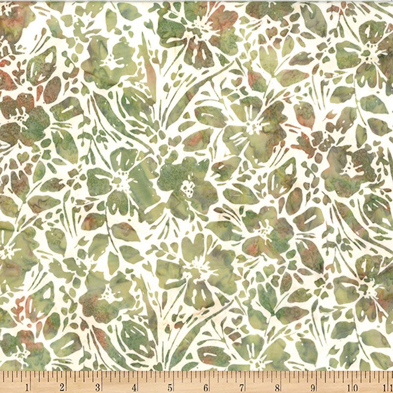 Bali Batiks - 2606-178 in Leaf - Hoffman Fabrics