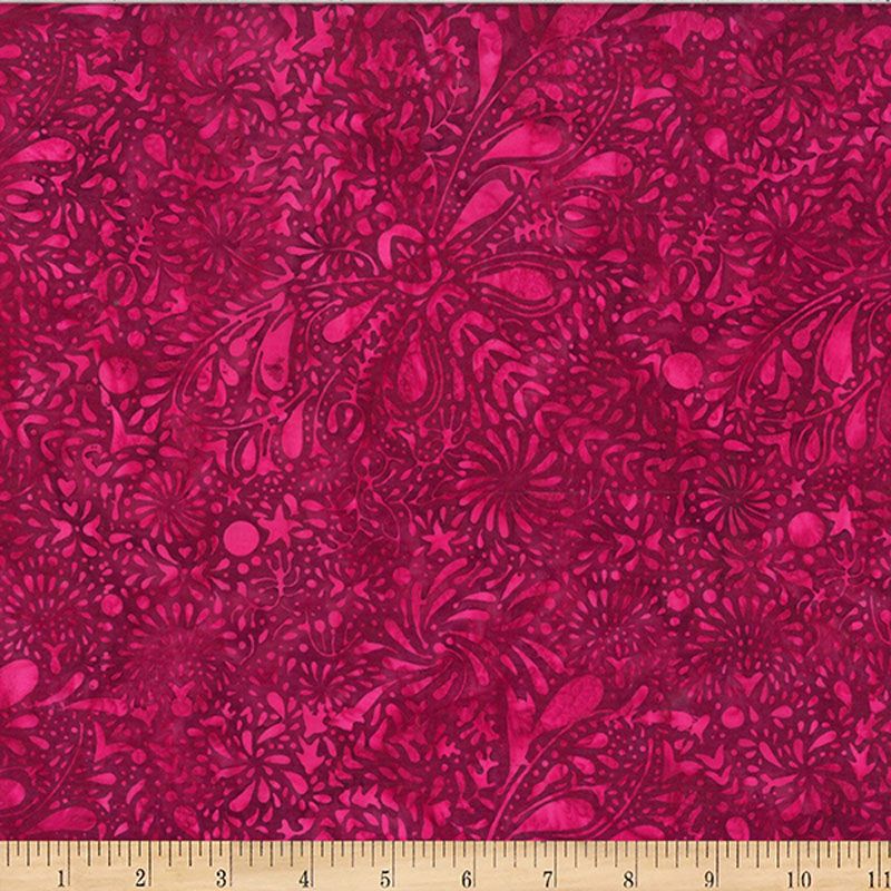 Bali Batiks - 2609-231 in Garnet - Hoffman Fabrics