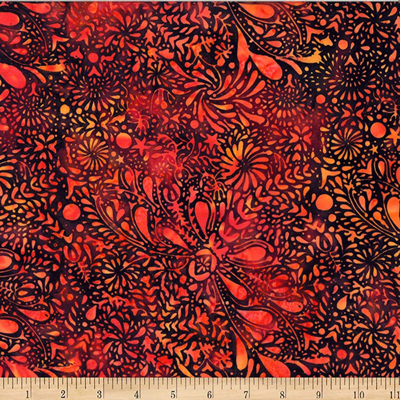 Bali Batiks - 2609-389 in Paprika - Hoffman Fabrics