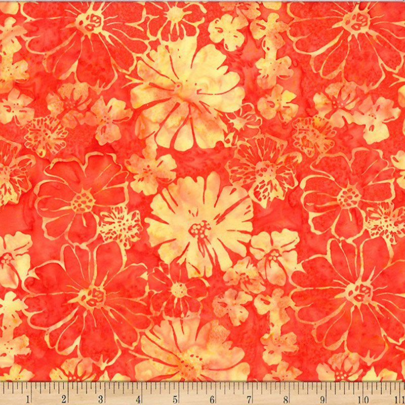 Bali Batiks - 2634-314 in Sherbet - Hoffman Fabrics
