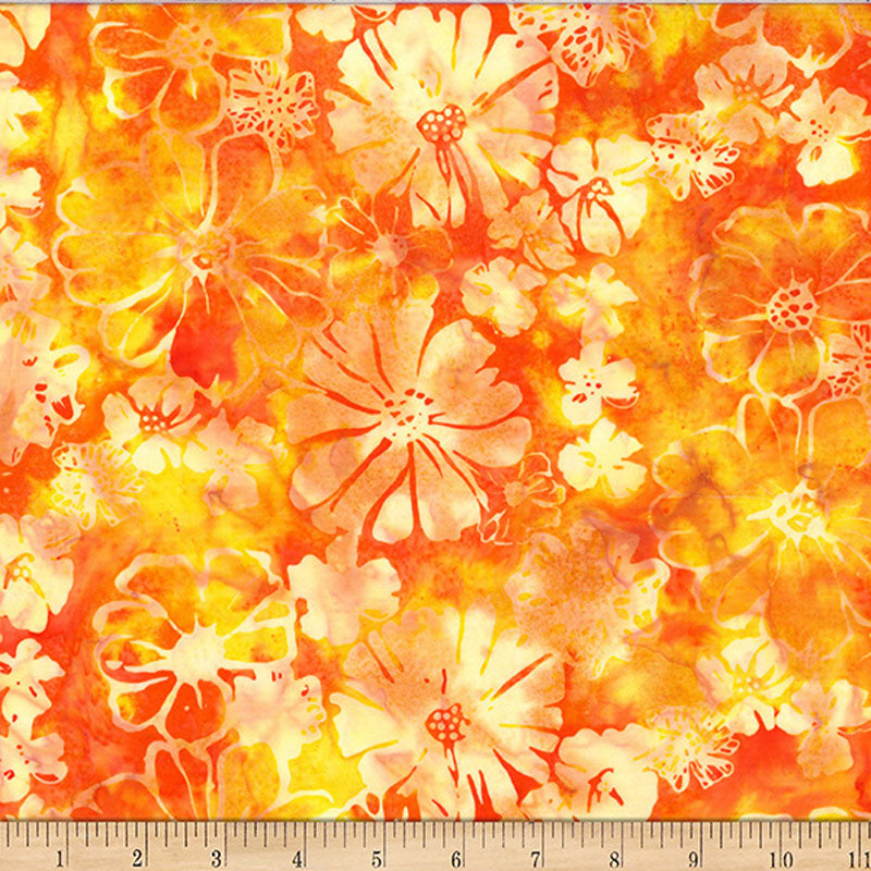 Bali Batiks - 2634-351 in Sunny - Hoffman Fabric