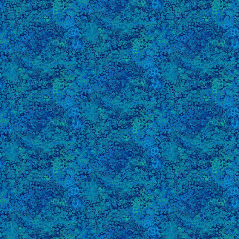 Shimmer Enigma - Riverrocks in Blue Multi Metallic - Deborah Edwards - Northcott (Pre-order: Nov 2025)