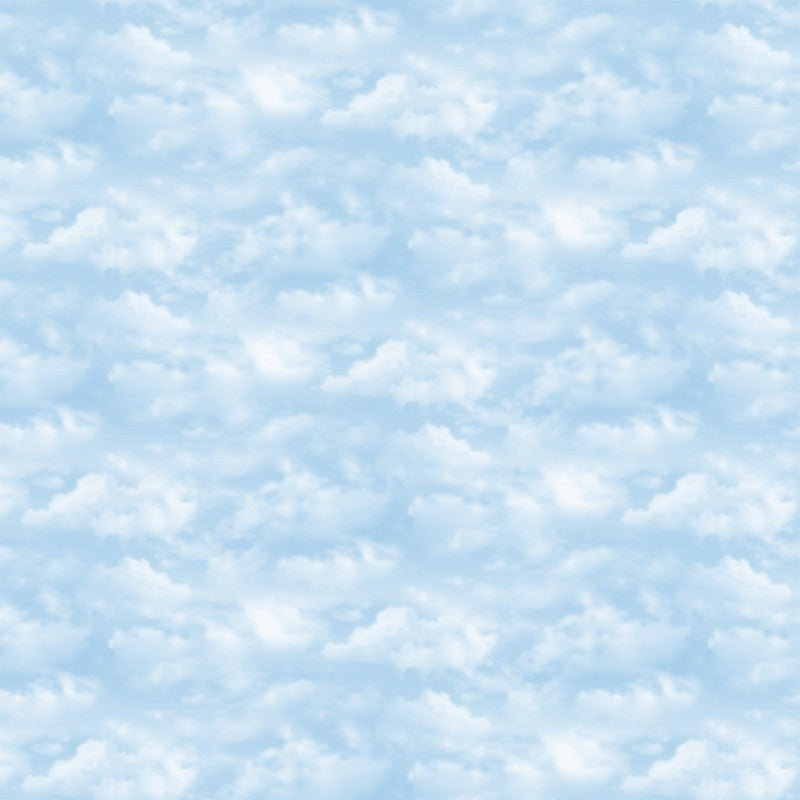 Counting Sheep - Clouds in Blue Multi - Deborah Edwards - Northcott