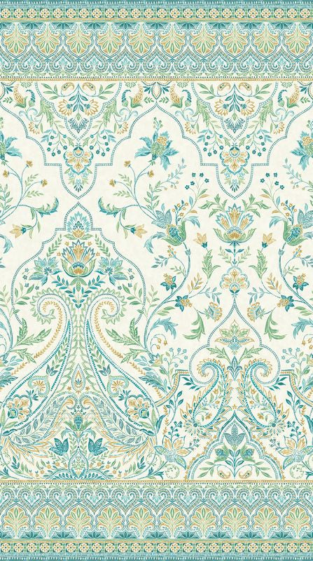Mariposa - Full Width Border in Cream - Elena Belokrinitski - Northcott (Pre-order: Feb 2026)