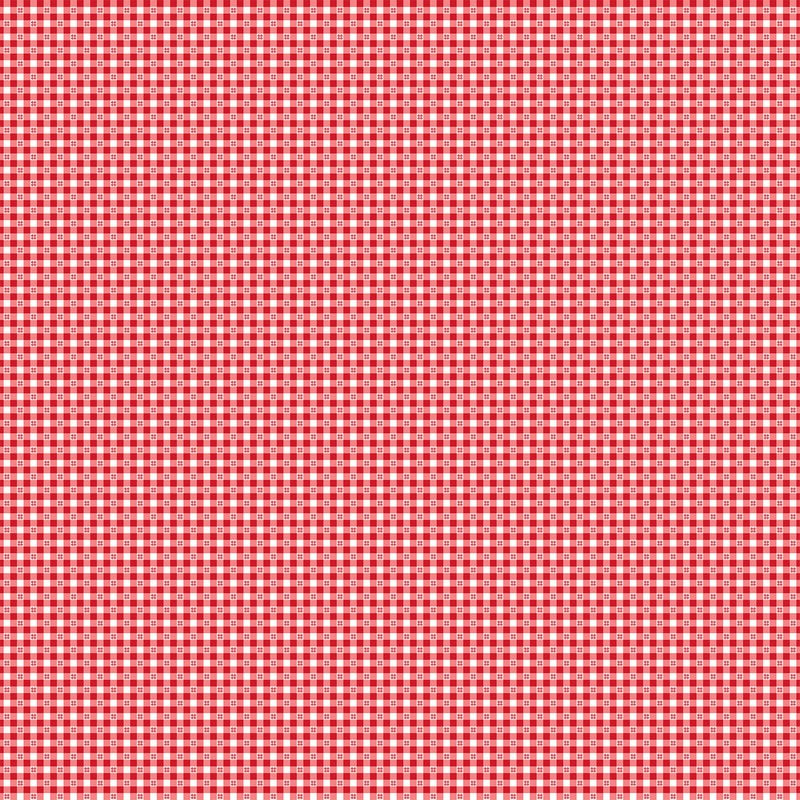 Barnyard Christmas - Gingham in Red - Deborah Edwards - Northcott (Pre-order: May 2026)