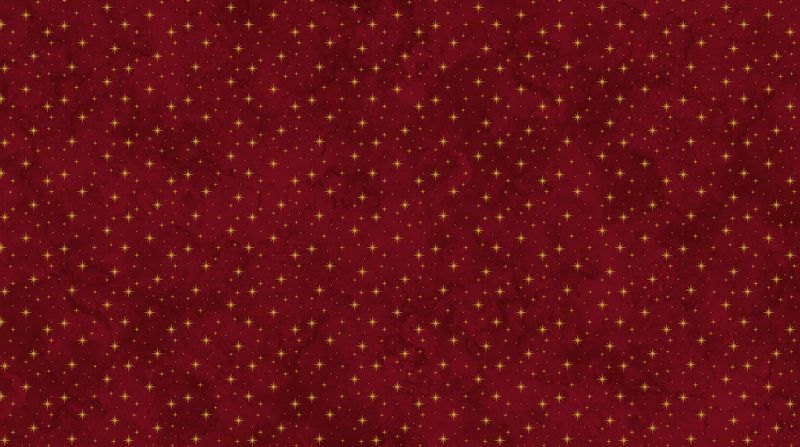 Oh Christmas Tree - Stars in Dark Red METALLIC - Deborah Edwards - Northcott (Pre-order: June 2026)