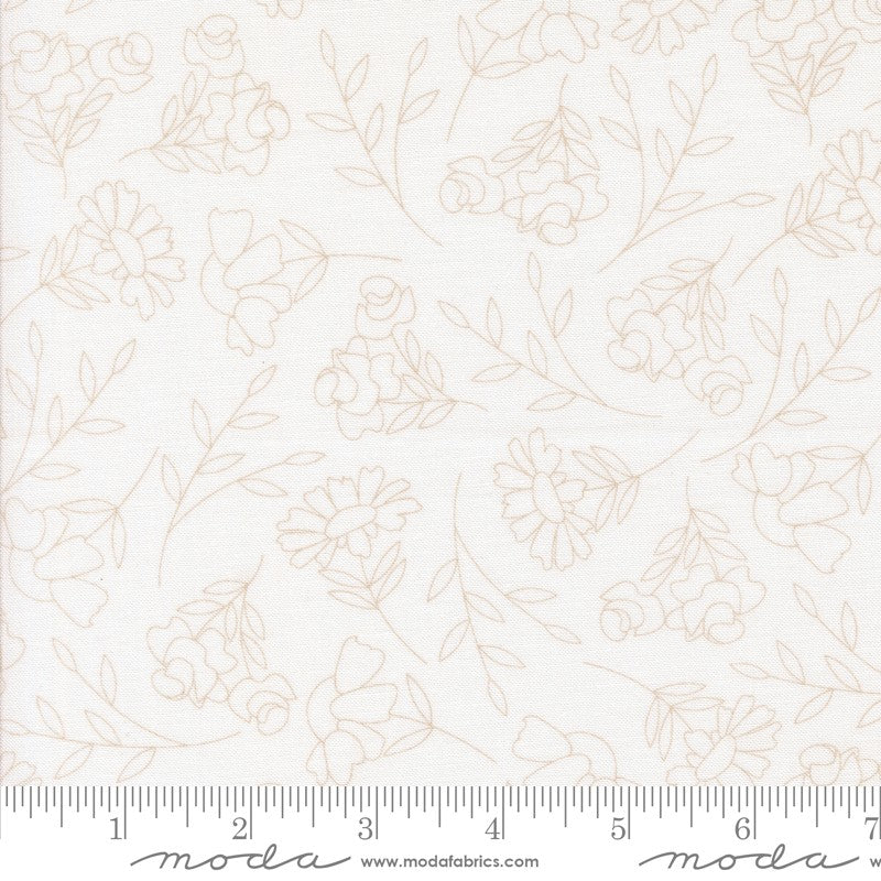 Abloom - Spring Sketch in Cloud - Corey Yoder - Moda