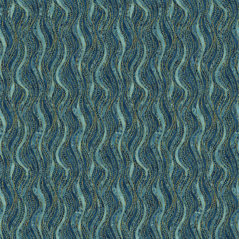Moonbeam - Vertical Wave in Dark Blue - Racquel Martindale - Northcott (Pre-order: Mar 2027)