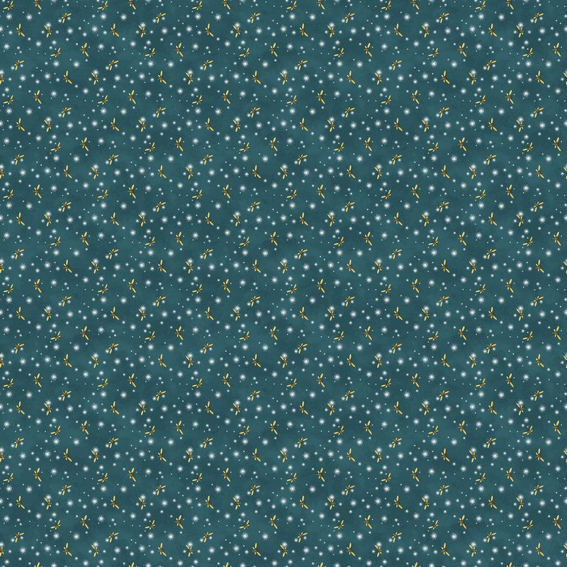 Happy Camper - Fireflies in Teal - Deborah Edwards - Northcott (Pre-order: Jan 2027)