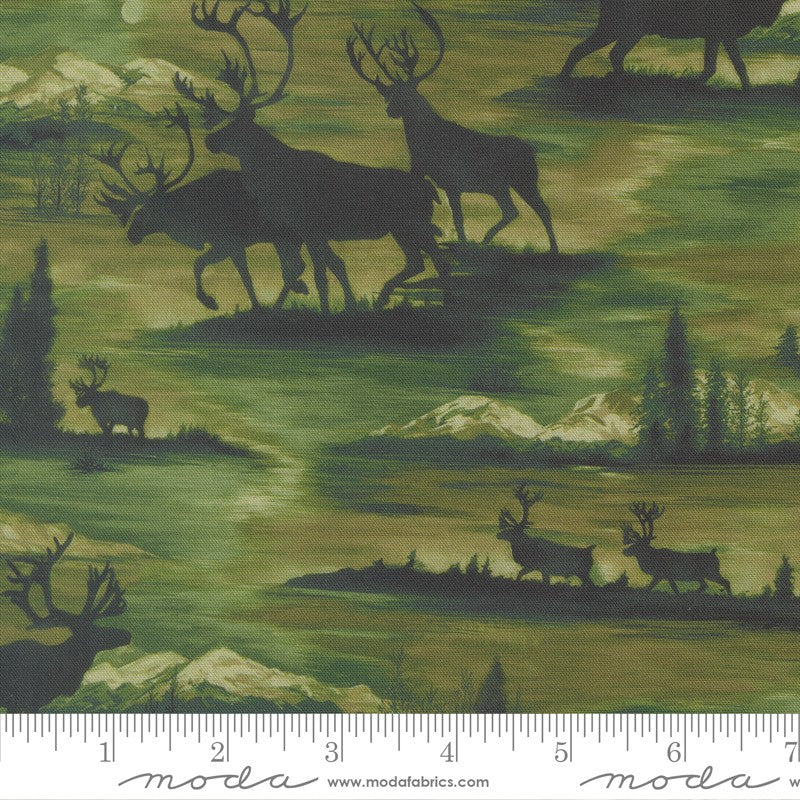 Wild Blue Yonder - Elk Scenic in Pine - Moda