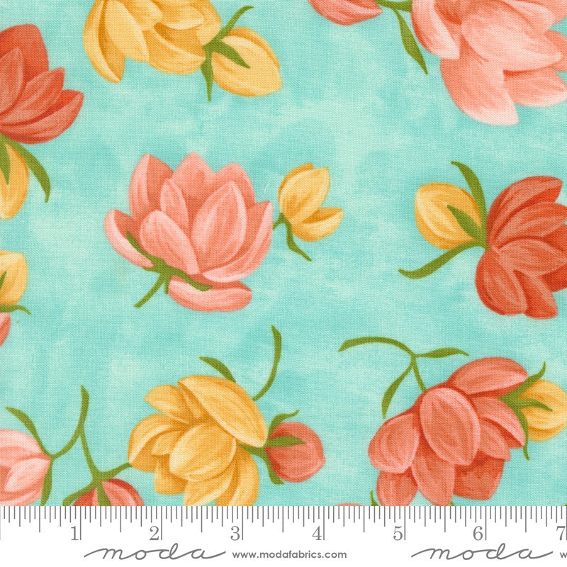 Kindred - Petaluma in Aqua - 1 Canoe 2 - Moda